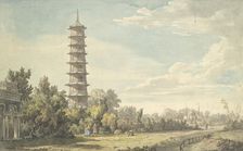 View of the Wilderness at Kew, 1763. Creator: William Marlow