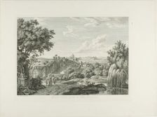 View of the Winding Wall in the Villa Borghese, 1792. Creator: Albert Christoph Dies