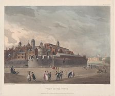 View of the Tower, October 1, 1809., October 1, 1809. Creators: Thomas Rowlandson, Augustus Charles Pugin, Thomas Sunderland
