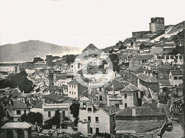 View of the town, Gibraltar, 1895.  Creator: W & S Ltd.