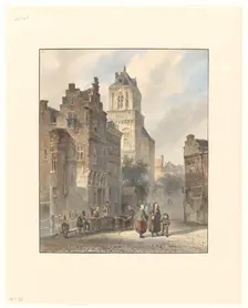 View of the town hall of Delft, 1827-1891. Creator: Johannes Bosboom