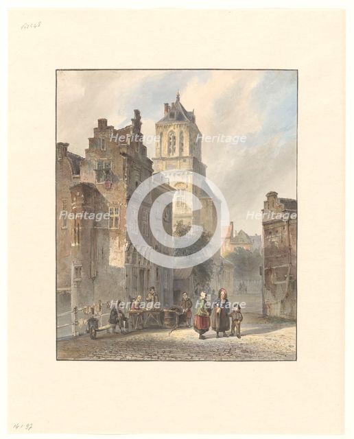 View of the town hall of Delft, 1827-1891. Creator: Johannes Bosboom.