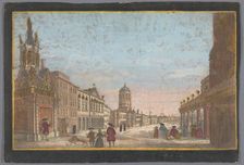 View of the Town Hall at Oxford, 1700-1799. Creator: Anon