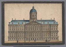 View of the town hall in Amsterdam, 1700-1799. Creator: Anon