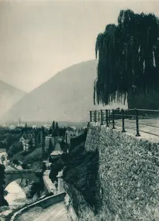 View of the town, Merano, South Tyrol, Italy, 1927. Artist: Eugen Poppel