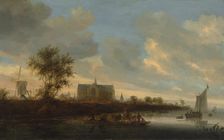 View of the Town of Alkmaar. Creator: Salomon Ruysdael
