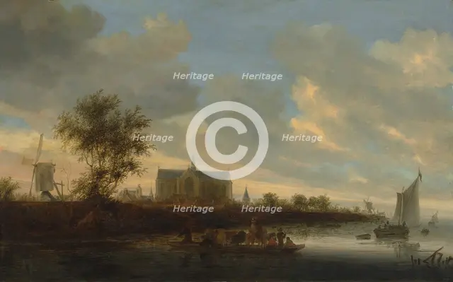 View of the Town of Alkmaar. Creator: Salomon Ruysdael.