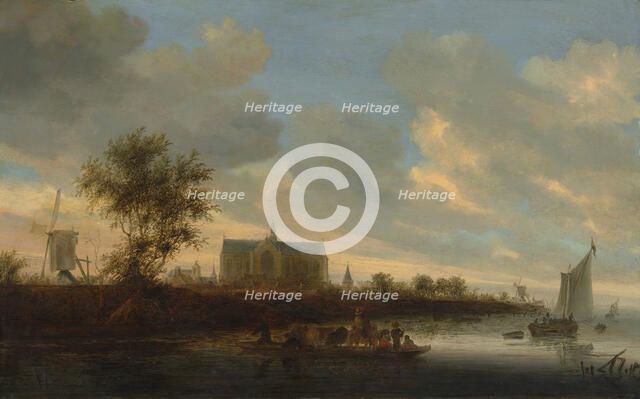 View of the Town of Alkmaar. Creator: Salomon Ruysdael.