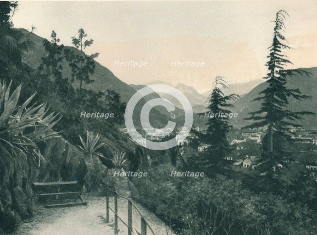 View of the town of Bolzano, South Tyrol, Italy, 1927. Artist: Eugen Poppel.
