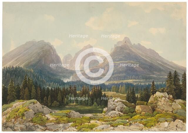 View of the Tatras, 1861/1863. Creator: Thomas Ender.