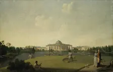 View of the Tauride Palace from the Garden, 1797. Creator: Benjamin Patersson