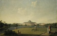 View of the Tauride Palace from the Garden, 1797. Creator: Benjamin Patersson