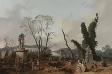 View of the Tapis Vert at Versailles, 1777