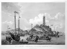 View of the Tchin Shan, or Golden Island, in the Yang-tse Kiang, or Great River of China 1796. Creator: Wilson