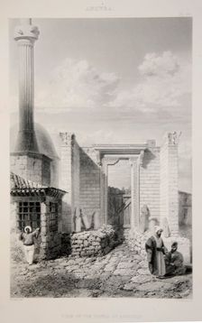 View of the Temple of Augustus, pub. 1863 (lithograph). Creator: English School (19th Century)