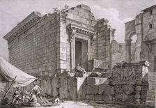 View of the Temple of Aesculapius, pub. 1764. Creator: Robert Adam (1728-92)