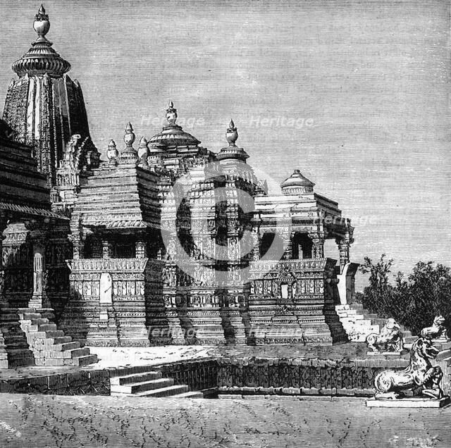 'View of the Temple of Kali at Kijraha', c1891. Creator: James Grant.