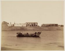 View of the Temple of Luxor. Luxor, East Bank, between 1860 and 1903. Creator: Antonio Beato