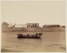 View of the Temple of Luxor. Luxor, East Bank, between 1860 and 1903. Creator: Antonio Beato