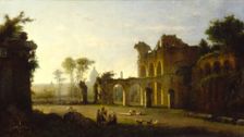 View of the Temple of Peace in the Roman Forum, 1864. Creator: George Loring Brown