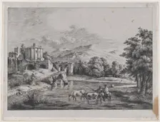 View of the Temple of Vesta, 1774. Creator: Jean-Jacques de Boissieu