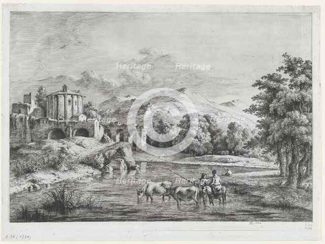 View of the Temple of Vesta, 1774. Creator: Jean-Jacques de Boissieu.