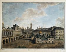 View of the Terem Palace in Moscow, 1800-1810. Creator: Alexeyev, Fyodor Yakovlevich (1753-1824)