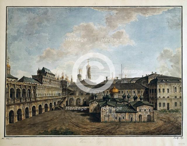 View of the Terem Palace in Moscow, 1800-1810.  Creator: Alexeyev, Fyodor Yakovlevich (1753-1824).