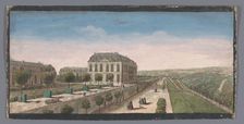 View of the terrace with orange trees of the Château de Bellevue in Meudon, 1700-1799. Creators: Anon, Jacques Rigaud