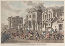 View of the Theatre, Printing House &c. Oxford, 1810., 1810. Creator: Thomas Rowlandson