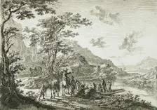 View of the Tiber in the Campagna, between circa 1641 and circa 1652. Creator: Jan Dirksz Both