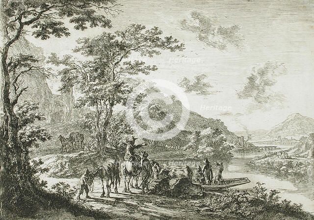 View of the Tiber in the Campagna, between circa 1641 and circa 1652. Creator: Jan Dirksz Both.