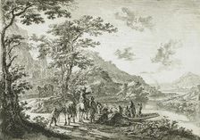 View of the Tiber in the Campagna, between circa 1641 and circa 1652. Creator: Jan Dirksz Both