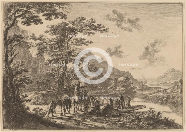 View of the Tiber in the Campagna. Creator: Jan Dirksz Both.