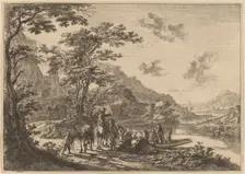 View of the Tiber in the Campagna. Creator: Jan Dirksz Both
