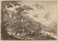 View of the Tiber in the Campagna. Creator: Jan Dirksz Both