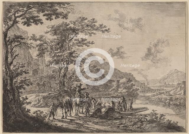 View of the Tiber in the Campagna. Creator: Jan Dirksz Both.