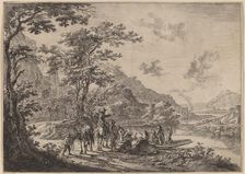 View of the Tiber in the Campagna. Creator: Jan Dirksz Both