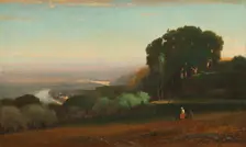 View of the Tiber near Perugia, 1872-1874. Creator: George Inness
