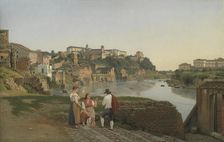 View of the Tiber near Ponte Rotto, 1814-1817. Creator: CW Eckersberg