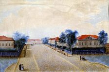 View of the Treasury in Tver 1830s. Artist: Russian Master