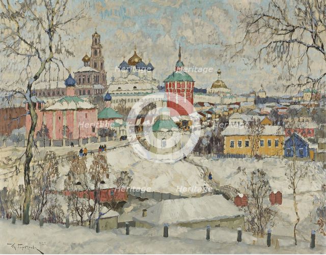 View of the Trinity Lavra of St, Sergius, 1923.