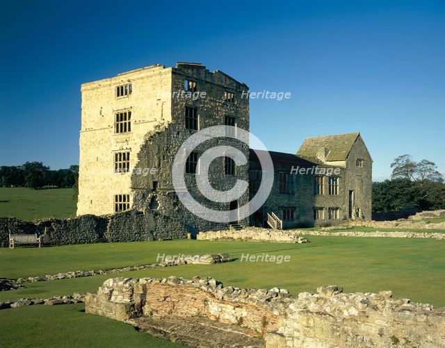 View of the Tudor mansion, Helmsley Castle, North Yorkshire, 1987. Artist: Unknown