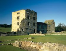 View of the Tudor mansion, Helmsley Castle, North Yorkshire, 1987