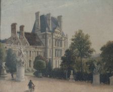 View of the Tuileries Palace, after the fire in the commune: the Pavillon de Flore and..., c1880. Creator: Unknown