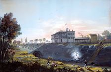 View of the Tunnel of the Harlem Railroad, ca.1837. Creator: Nicolino Calyo