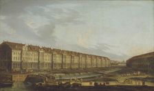 View of the Twelve Collegia building in Saint Petersburg, Mid of the 18th cen.. Artist: Anonymous, 18th century