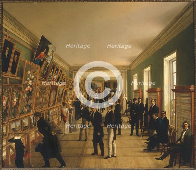 View of the University Exhibition of Fine Arts in Warsaw, 1828, 1828.