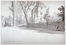 View of the upper part of St Marylebone High Street and the turnpike, London, 1772. Artist: Samuel Hieronymus Grimm