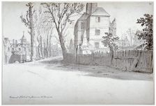 View of the upper part of St Marylebone High Street and the turnpike, London, 1772. Artist: Samuel Hieronymus Grimm